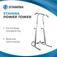 Load image into Gallery viewer, Compact Power Tower - Dip Bar and Pull-Up Station with Connect Fitness App