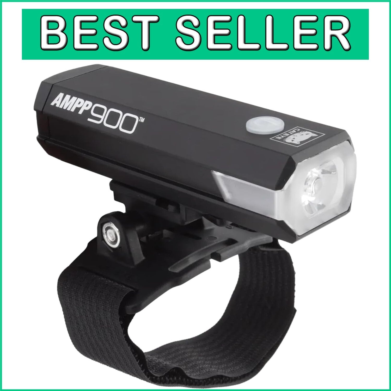 Durable AMPP USB Rechargeable Bike Light - Adjustable Mount & Long Battery Life