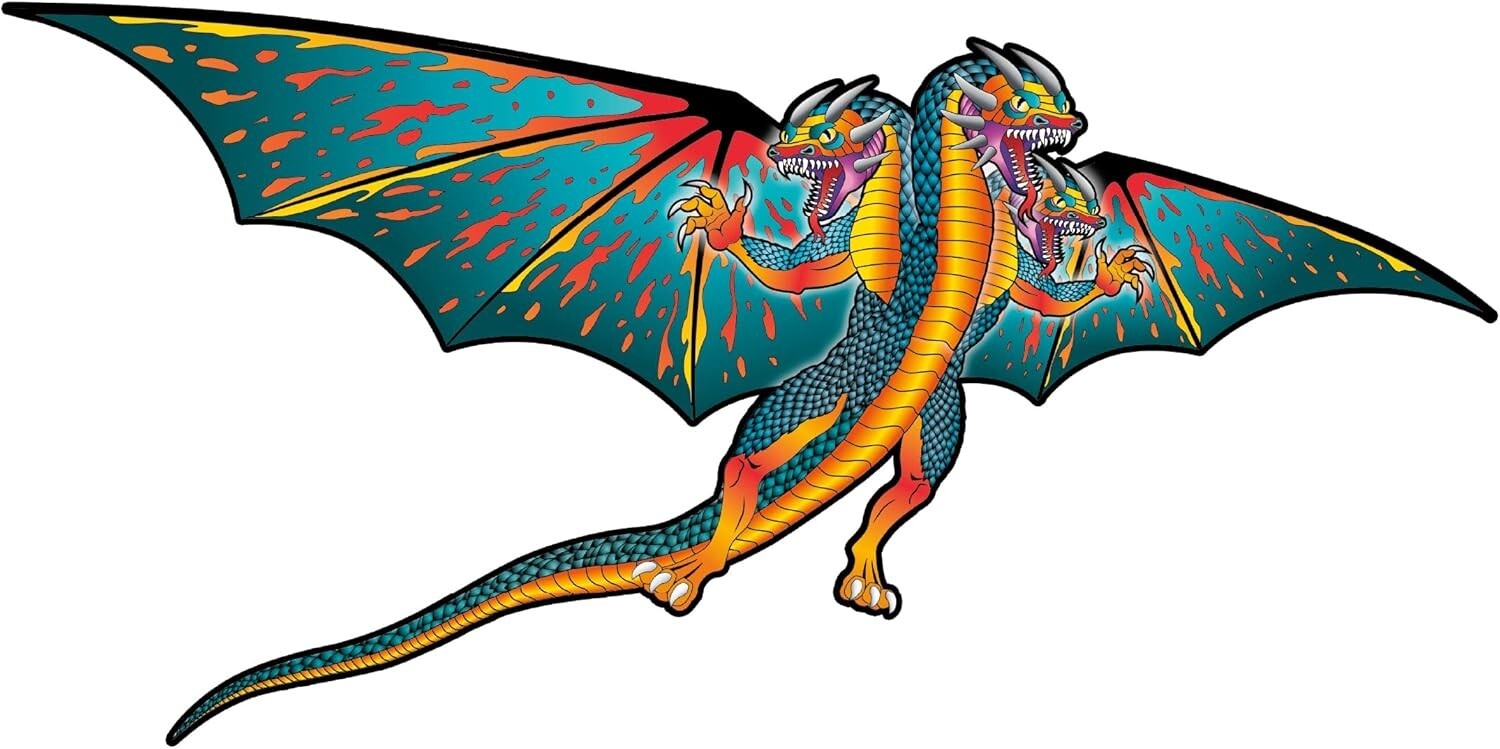 Ultimate 3D Dragon Kite - Lightweight Fiberglass, Family Fun & Adventure