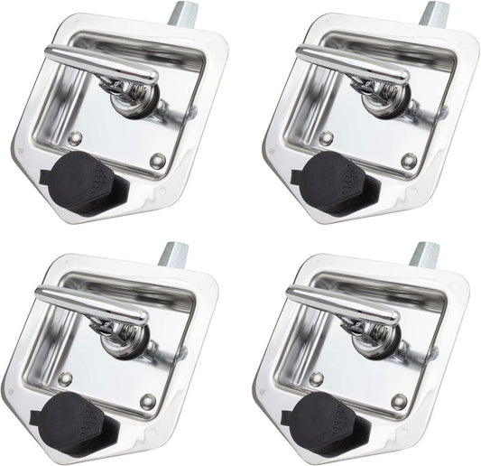 Corrosion-Resistant Stainless Steel T-Latch Set - Keyed Alike Security Lock