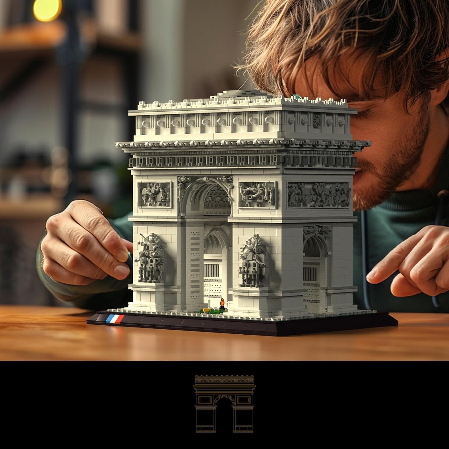Arc de Triomphe Architectural Model Kit 4436PCS - Travel and Art Enthusiast Gift