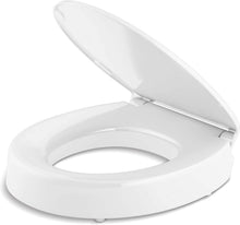 Load image into Gallery viewer, Premium White Round Toilet Seat - Quiet-Close &amp; Quick-Release for Easy Cleaning