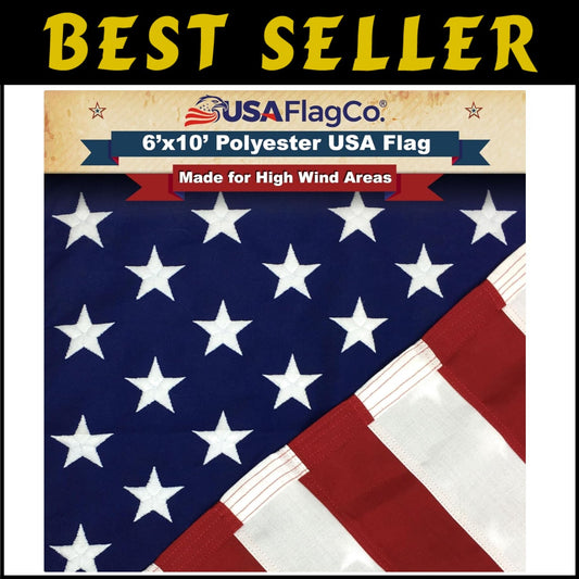 Durable 6'x10' Outdoor American Flag - Weatherproof & Fade Resistant Design