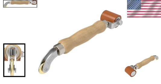 Double-End Silicone and Brass Detail Roller - USA-Made Seam Tool for Precision