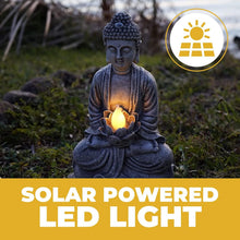 Load image into Gallery viewer, Elegant Buddha Statue for Outdoors: Solar LED Light for Year-Round Tranquility