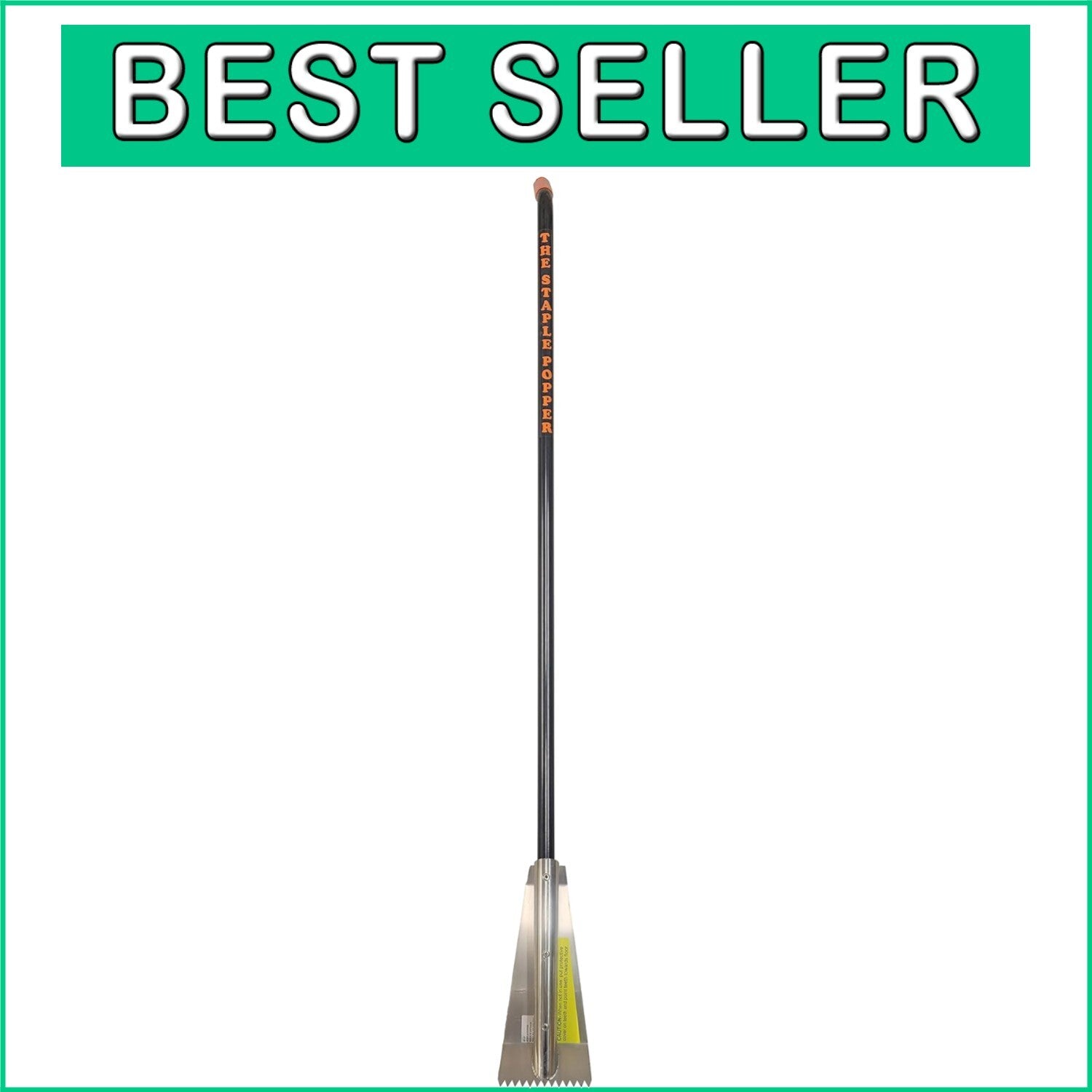 Ergonomic Stand-Up Fast-Action Carpet Staple Popper - Durable Stainless Steel