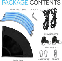 Load image into Gallery viewer, Comfortable 700 lbs Capacity Saucer Swing with Hang Kit - Ultimate Playtime