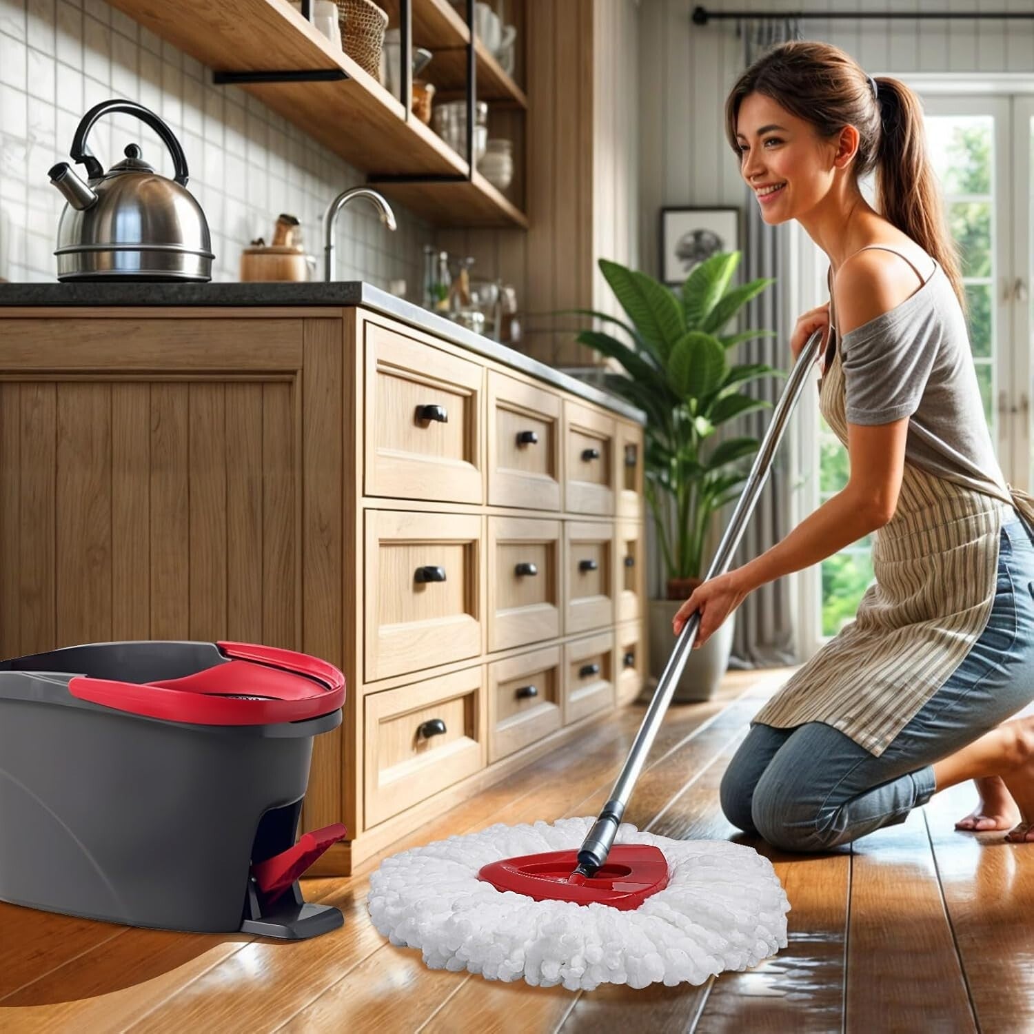 Versatile 15-Pack Mop Replacement Heads for O Cedar – Safe for All Surfaces