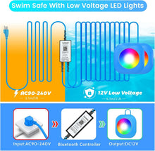 Load image into Gallery viewer, Customizable Magnetic Pool Lights - Safe for Night Swimming with APP Control