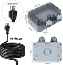 Load image into Gallery viewer, Weatherproof Outdoor Electrical Socket with 32.8Ft Extension Cord for Security