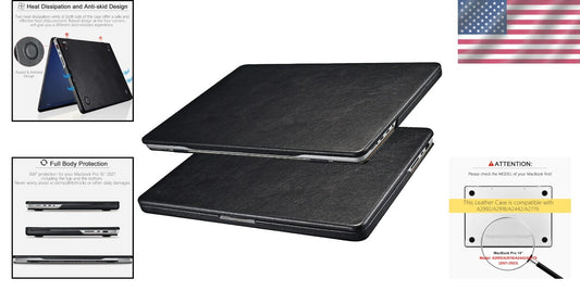 Elegant Leather MacBook Pro 14 Case: Luxurious Protection for 2021-2025 Models