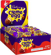 Load image into Gallery viewer, 48 Pack of Creme Eggs - Vegetarian Milk Chocolate Eggs for Easter Celebrations