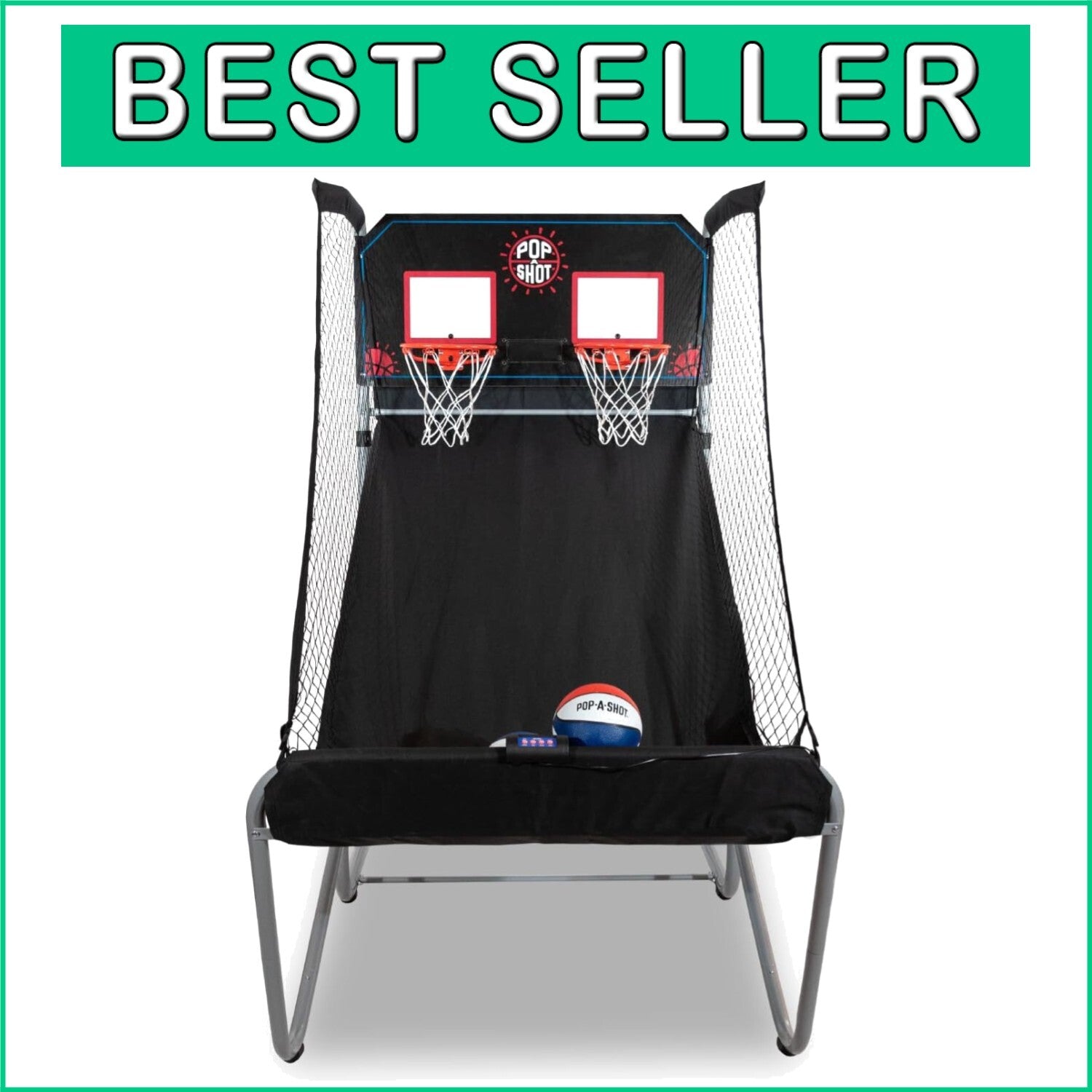 Family-Friendly Arcade Basketball Set - Adjustable Height, Durable Steel Frame