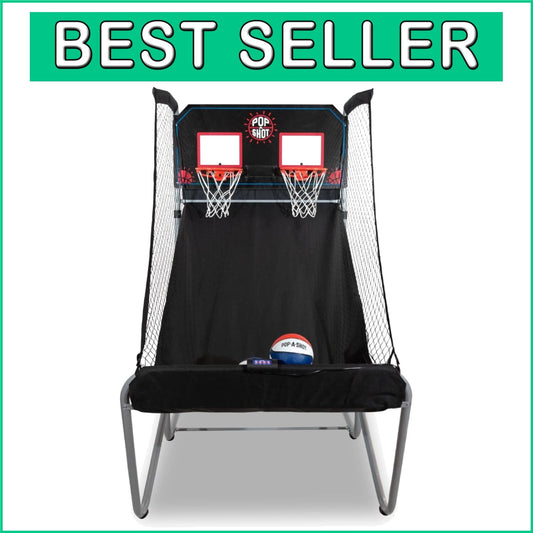 Family-Friendly Arcade Basketball Set - Adjustable Height, Durable Steel Frame