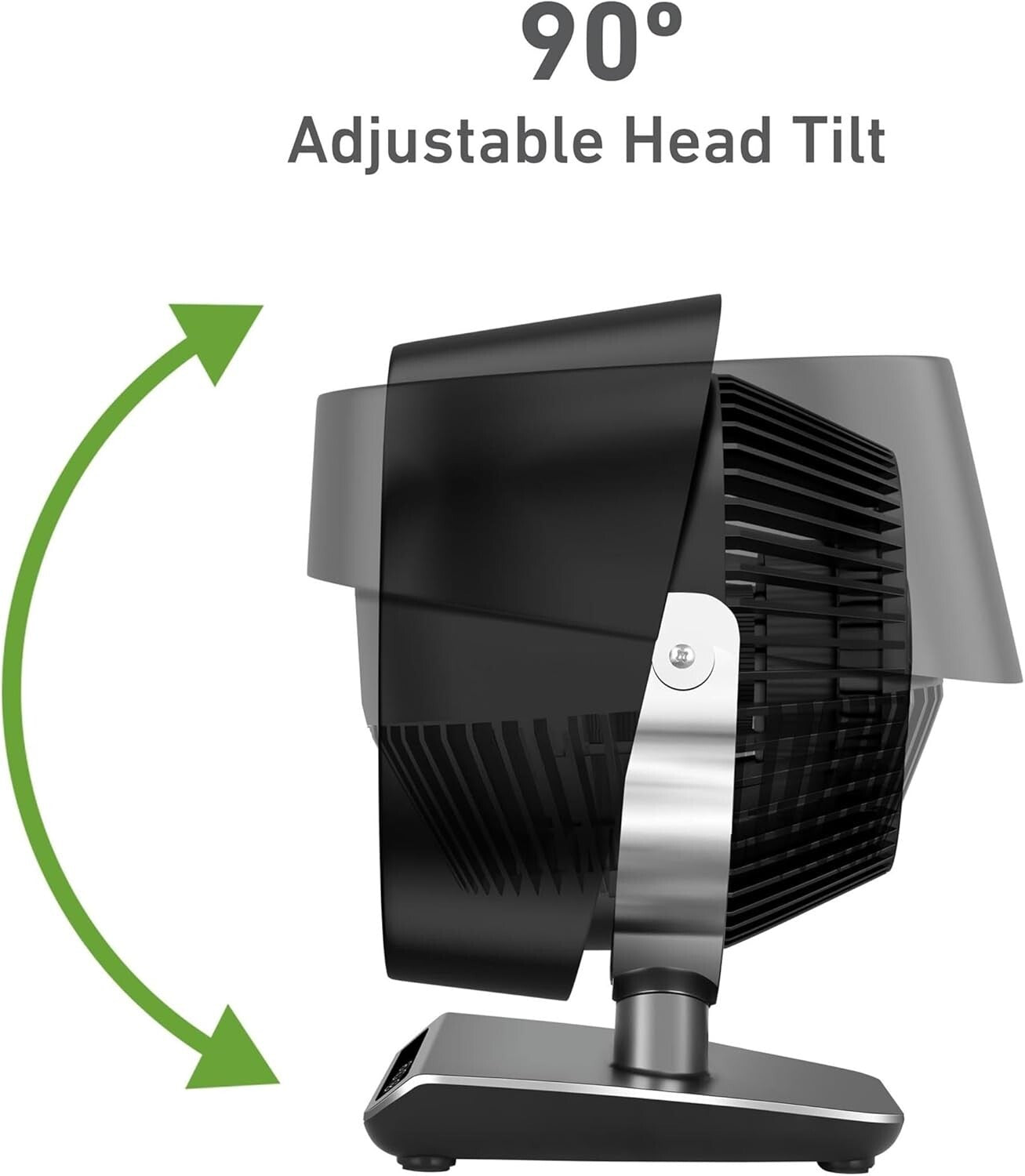 Blizzard 8" Digital Air Circulator Fan with Remote - 3 Speeds & Adjustable Tilt