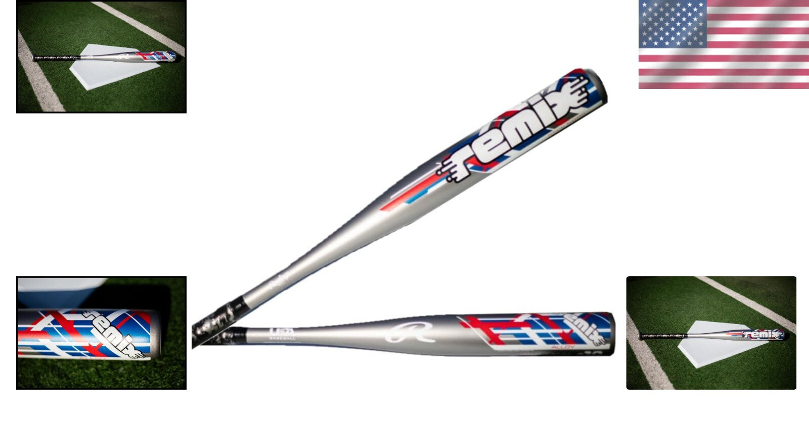 28" Remix USA Aluminum Youth Bat | Ideal for Beginners | Lightweight & Approved