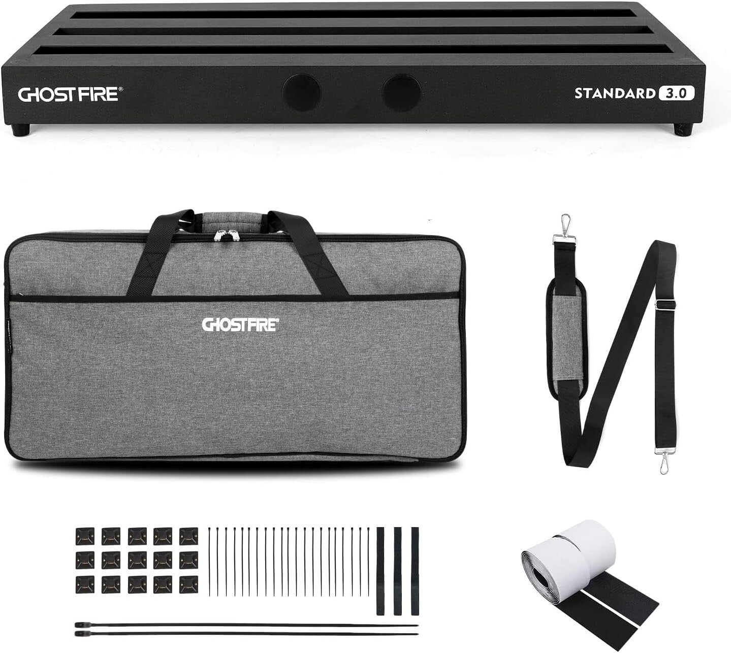 Aluminum Guitar Pedal Board 27.5''x12.5'' for Musicians - Ergonomic and Portable