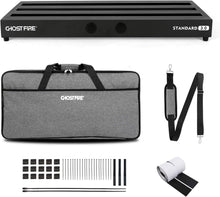 Load image into Gallery viewer, Aluminum Guitar Pedal Board 27.5''x12.5'' for Musicians - Ergonomic and Portable