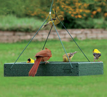 Load image into Gallery viewer, Sturdy 12.75" Going Green Bird Feeder - Sustainable Plastic &amp; Metal Design