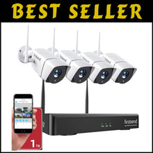 Load image into Gallery viewer, All-Inclusive Wireless Home Security System with 4 Cameras &amp; Motion Detection