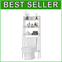 Load image into Gallery viewer, Maximize Space with our Stylish 3-Tier Over Toilet Bathroom Organizer Rack