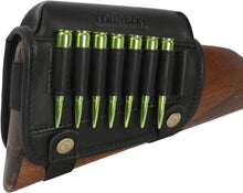 Load image into Gallery viewer, Lightweight Leather Cheek Rest with 8 Rifle Shell Holder for Optimal Accuracy