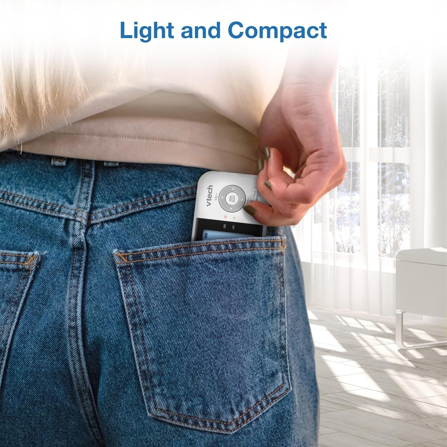 Portable Baby Monitor: 2.8” LCD, Lullabies & Temperature Sensor, No Wi-Fi Needed