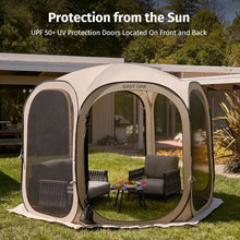 Load image into Gallery viewer, Compact 10x10 FT Pop-Up Screen Room with Carry Bag - Ideal for Family Gatherings