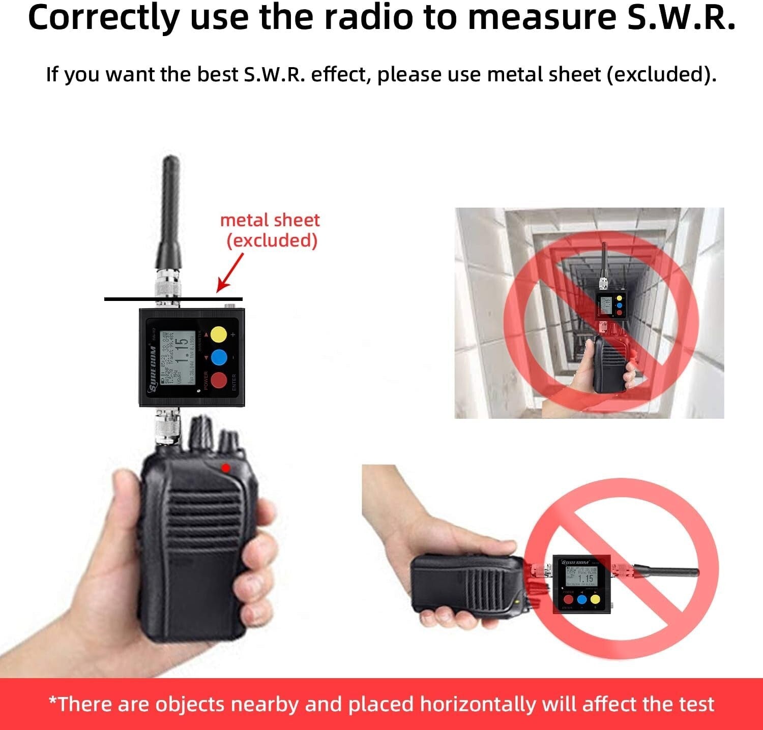 Digital SWR Meter with 120W Power Range & Rechargeable Battery - Essential Tool