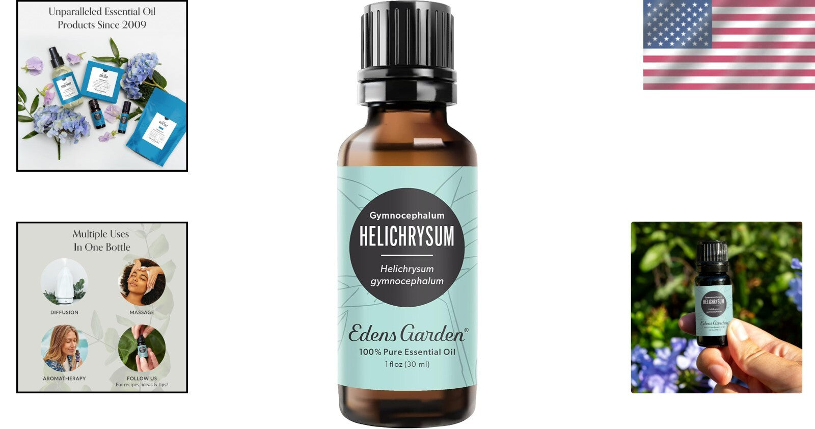 Therapeutic Helichrysum Essential Oil - Premium Grade for Diffuser & Skin, 30 ml