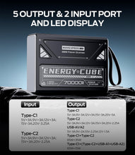 Load image into Gallery viewer, Portable Power Bank with 100W Fast Charging &amp; Emergency Flash Light for Outdoors