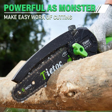 Load image into Gallery viewer, Battery-Powered 6-Inch Mini Chainsaw for Gardeners – Ultimate Cutting Tool Gift