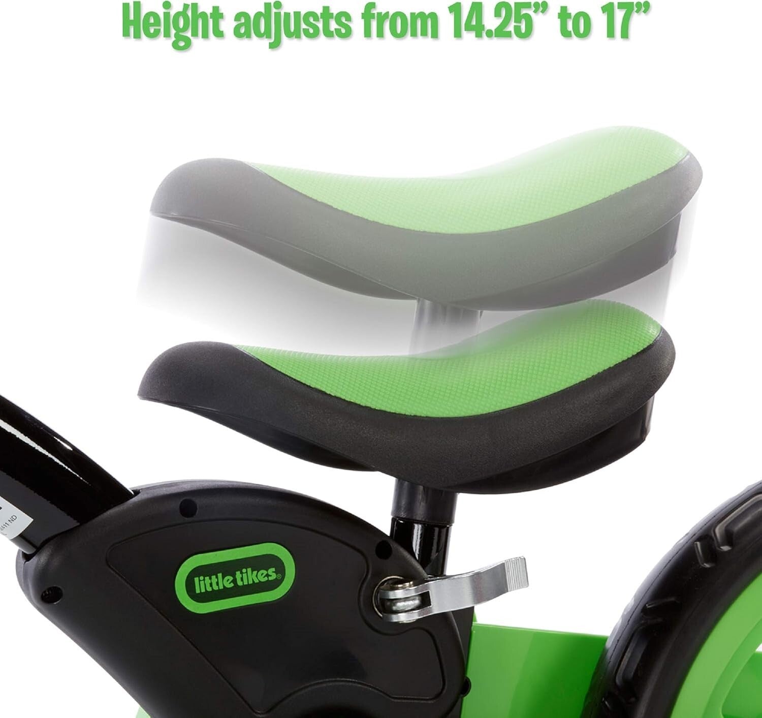 12-Inch My First Balance-to-Pedal Training Bike for Children 2-5 Years, Green