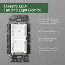 Load image into Gallery viewer, Maestro 3-Pack LED Dimmer and Ceiling Fan Control - Quick &amp; Easy Installation