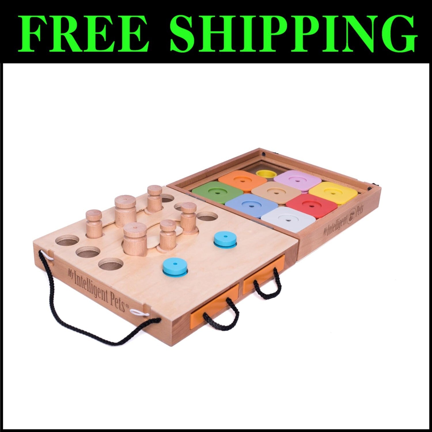 Durable Portable Dog Puzzle Toy & Slow Feeder - Enhance Play & Health Anywhere