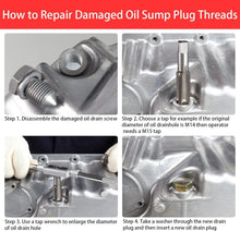 Load image into Gallery viewer, Universal Oil Drain Plug Thread Repair Kit - 84 Pieces for M13 M15 M17 M20 M22