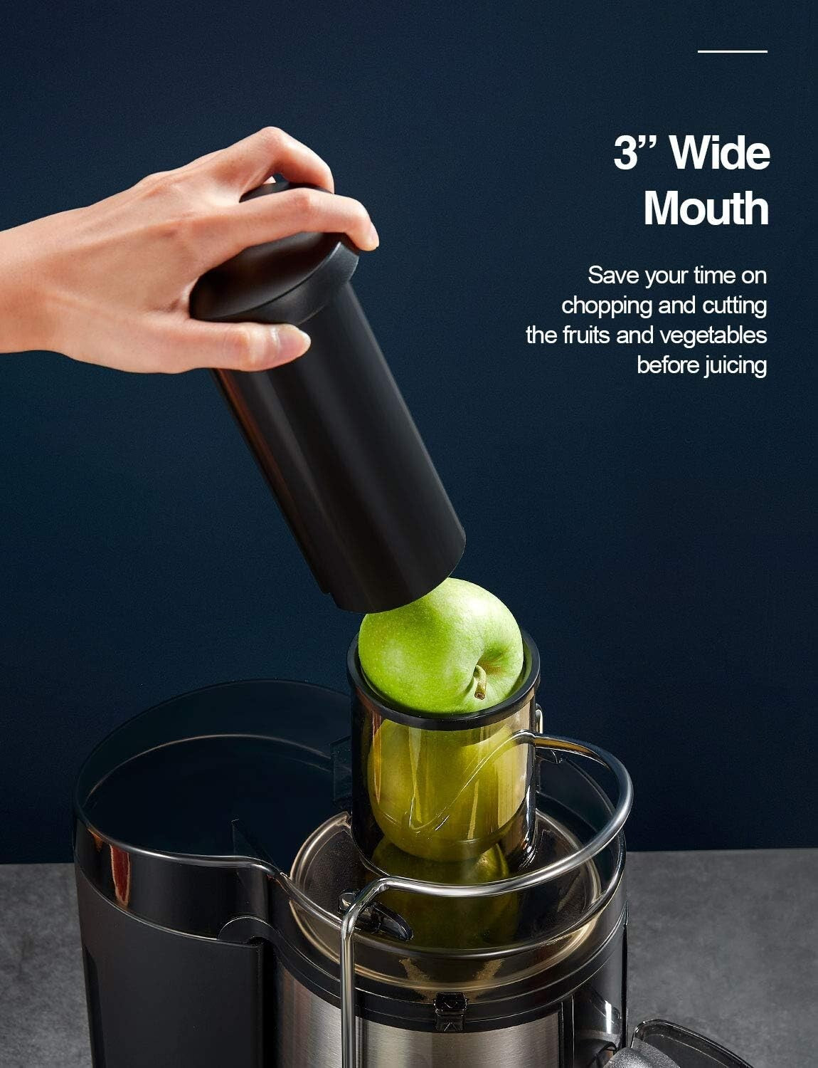 Centrifugal Juicer Extractor - 500W Power, BPA-Free, with Locking Safety Design