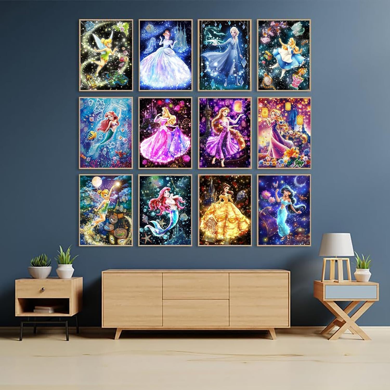 5D Full Drill Diamond Art Kits: Complete 12 Set for Elegant Home Decoration