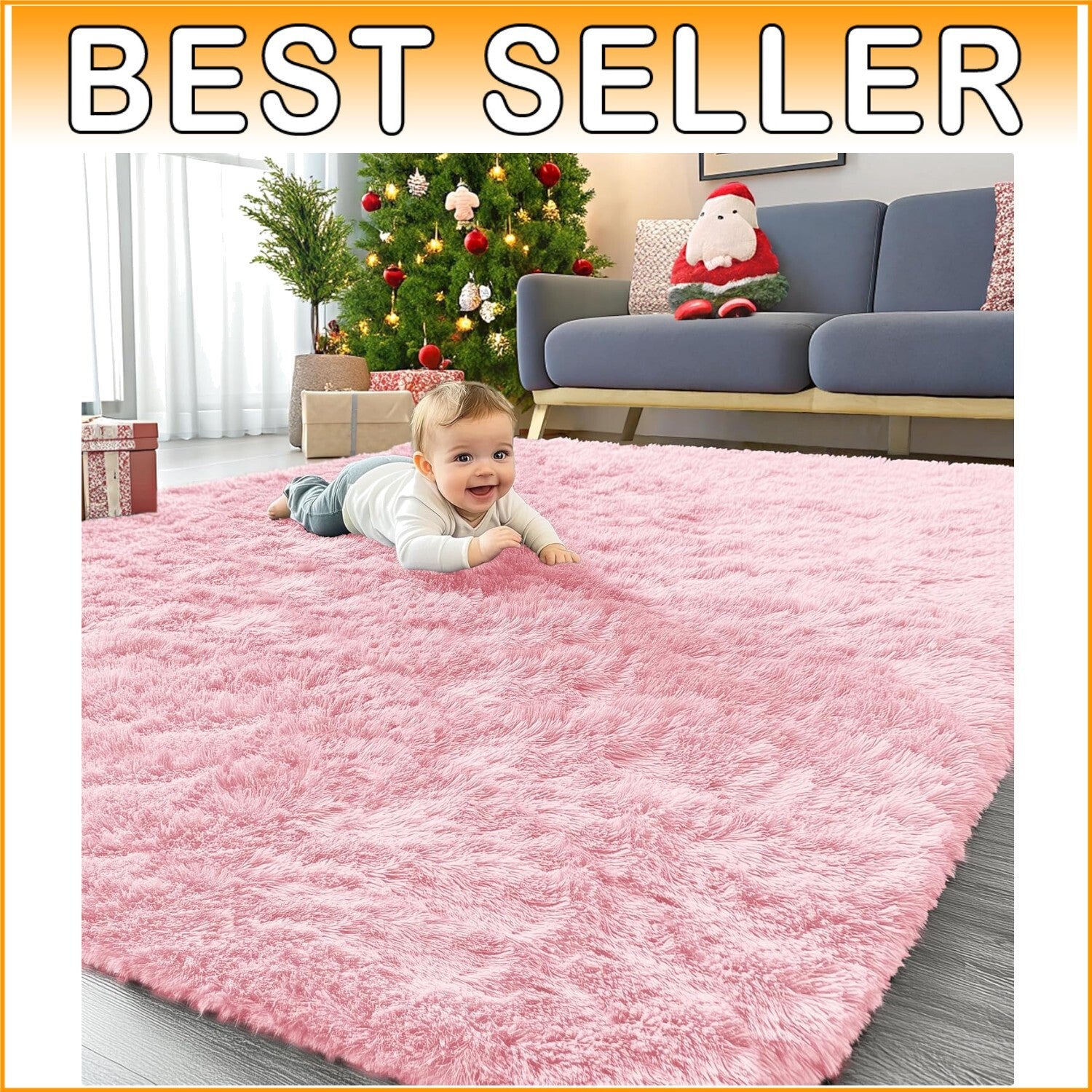 Elegant & Cozy 5x8 Machine Washable Area Rug - Perfect for Kids’ Rooms