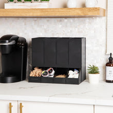 Load image into Gallery viewer, 4-Compartment Coffee Pod Dispenser - Sleek 120-Pod Organizer for Breakrooms