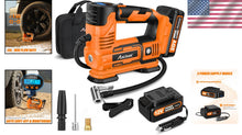 Load image into Gallery viewer, 20V Cordless Tire Pump with Digital Gauge &amp; Tool Bag - Your Travel Companion