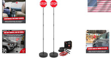 Load image into Gallery viewer, 2 Pack Garage Parking Marker with 7" LED Stop Sign - Adjustable Car Guide Aid