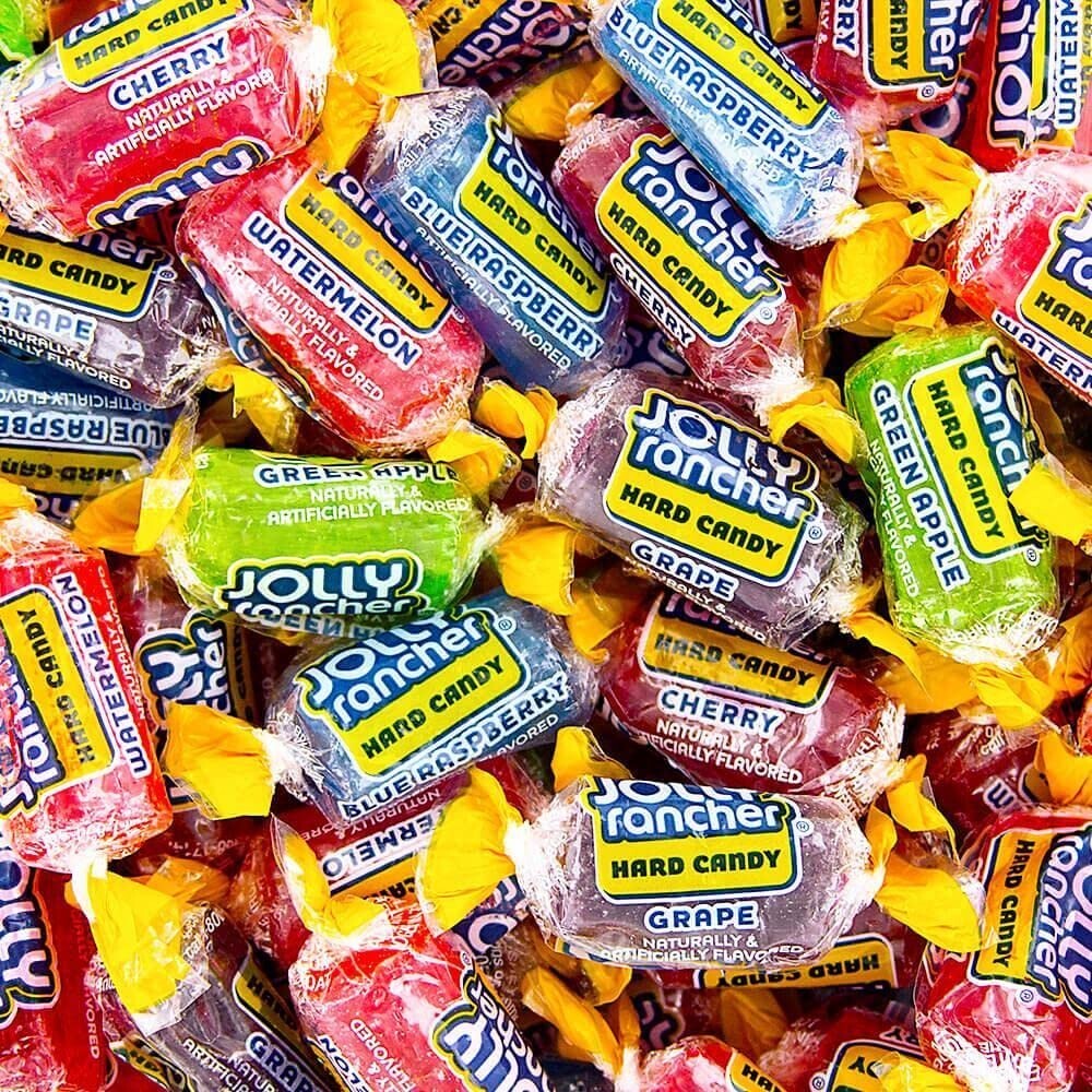 Assorted Jolly Rancher Hard Candy - Blue Raspberry, Cherry & More - 5 Lbs