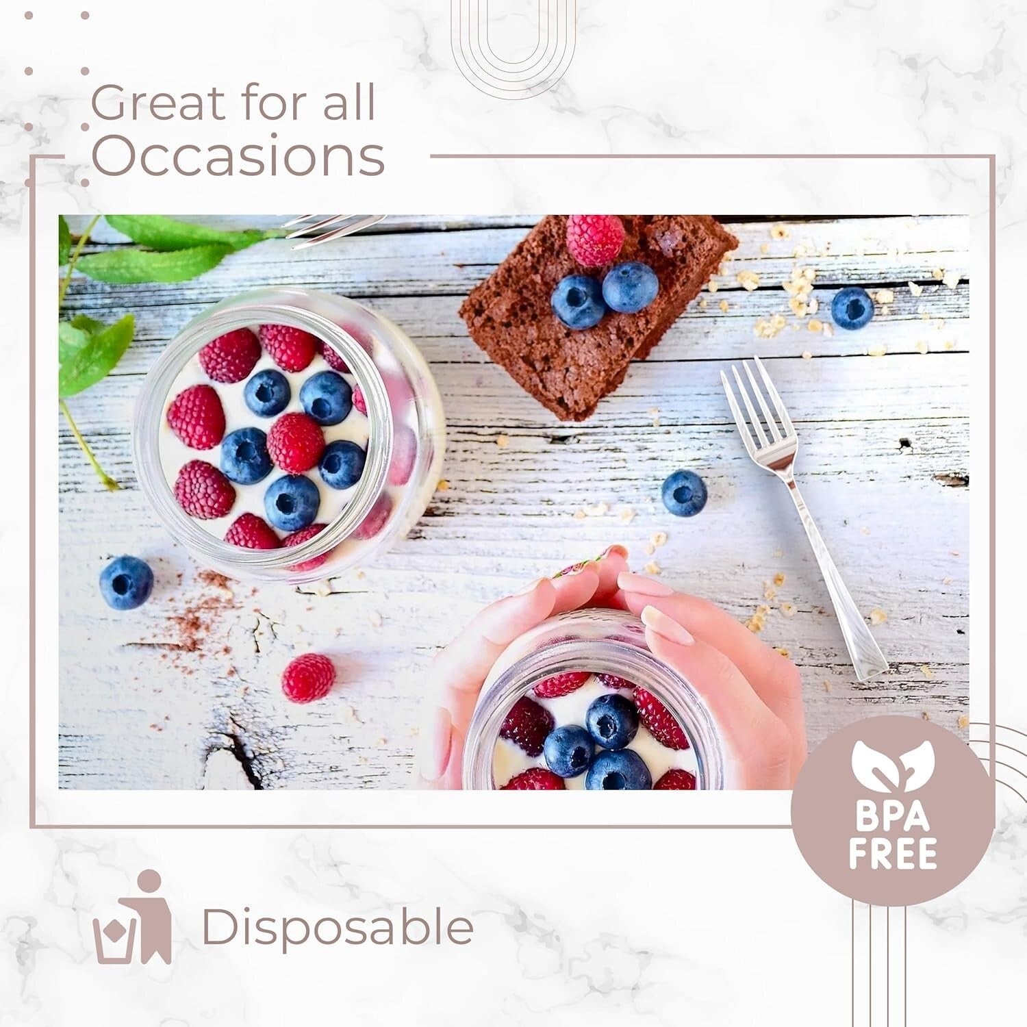 Bulk Pack of 500 Mini Disposable Silver Forks - Elegant 4-inch Dessert Utensils