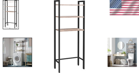 Freestanding 3-Tier Bathroom Organizer with Anti-Tipping Design & Easy Assembly
