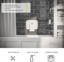 Load image into Gallery viewer, Compact &amp; Modern Shower Bench - Fold Down Shower Seat with 350lbs Capacity