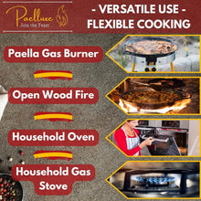 Load image into Gallery viewer, Easy-Clean 22 Inch Enameled Paella Skillet for Large Gatherings &amp; Outdoor Feasts