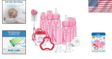 Load image into Gallery viewer, Ultimate Pink Anti-Colic Baby Bottle Set - Includes Teether and Sippy Spout