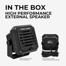 Load image into Gallery viewer, Premium 20W Heavy-Duty Waterproof External Speaker for CB &amp; Two-Way Radios