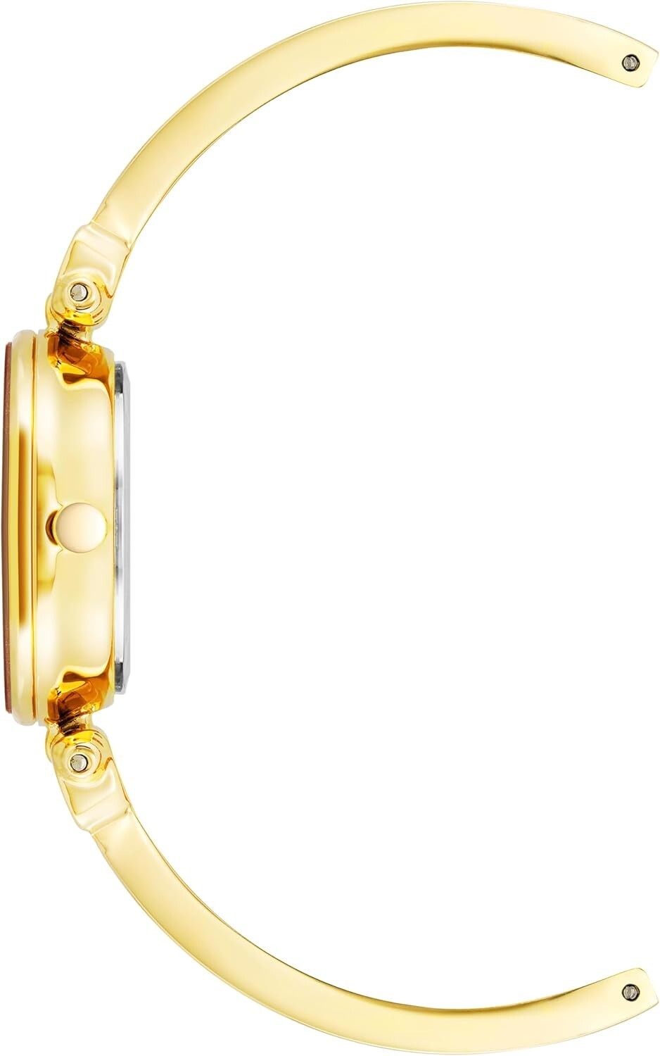 Stylish Olive Green Mother-of-Pearl Women's Bangle Watch with Diamond Accent